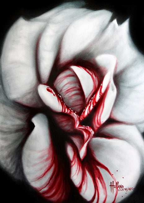 Black Market Art Company Rose Blood Print - Black Market Art Company - Flyclothing LLC