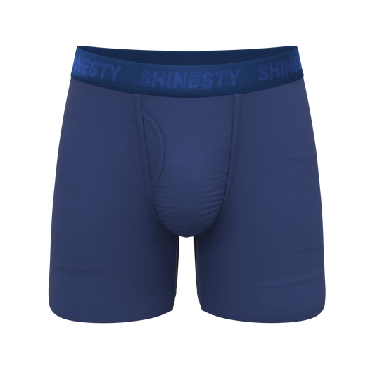 The Bloom Moon | Tonal Navy Ball Hammock® Pouch Underwear With Fly - Shinesty - Flyclothing LLC