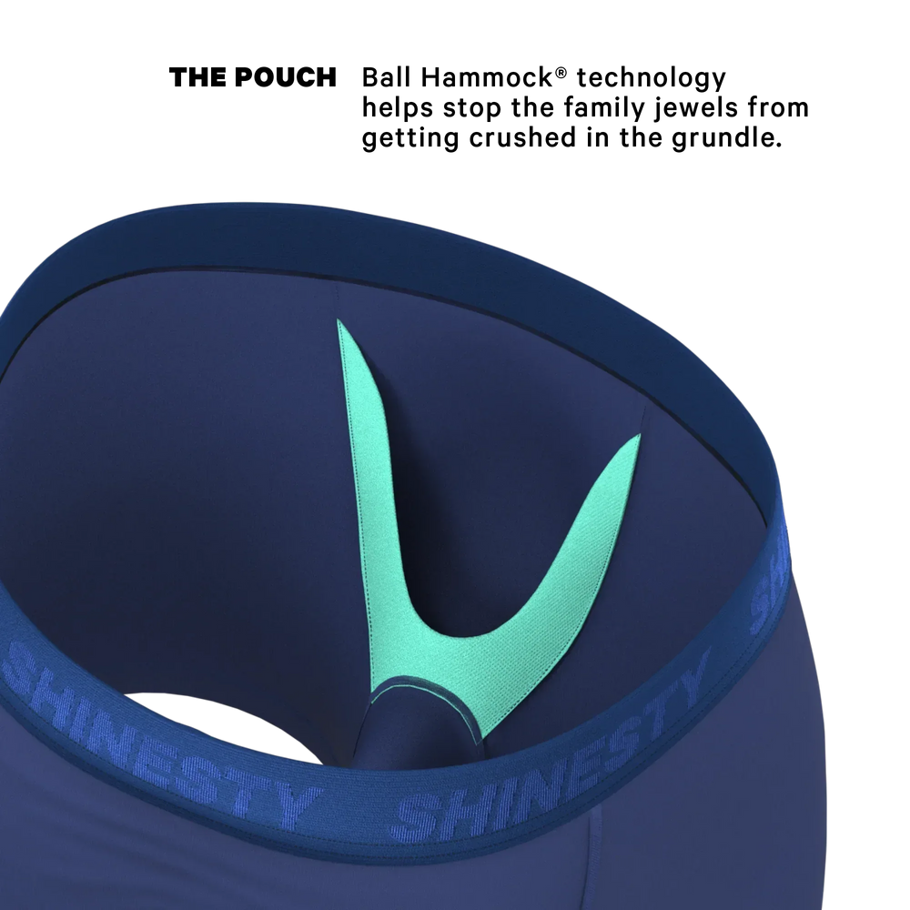 The Bloom Moon | Tonal Navy Ball Hammock® Pouch Underwear - Shinesty - Flyclothing LLC