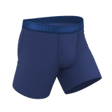The Bloom Moon | Tonal Navy Ball Hammock® Pouch Underwear - Shinesty - Flyclothing LLC