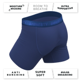 The Bloom Moon | Tonal Navy Ball Hammock® Pouch Underwear - Shinesty - Flyclothing LLC