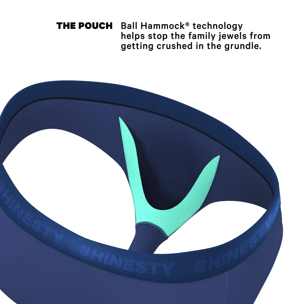 The Bloom Moon | Tonal Navy Ball Hammock® Pouch Underwear Briefs - Shinesty - Flyclothing LLC