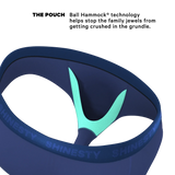 The Bloom Moon | Tonal Navy Ball Hammock® Pouch Underwear Briefs - Shinesty - Flyclothing LLC