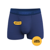 The Bloom Moon | Tonal Navy Ball Hammock® Pouch Trunks Underwear - Shinesty - Flyclothing LLC