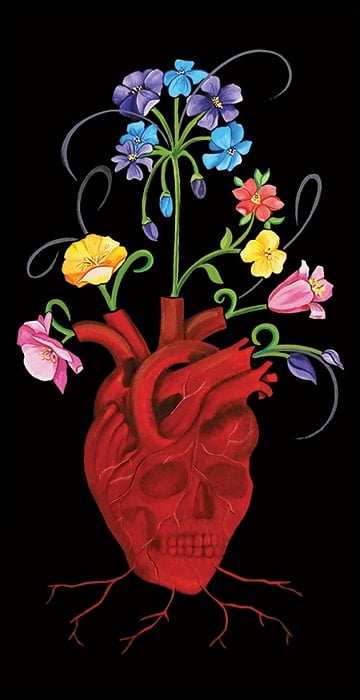 Black Market Art Company Blooming Heart Print - Black Market Art Company - Flyclothing LLC