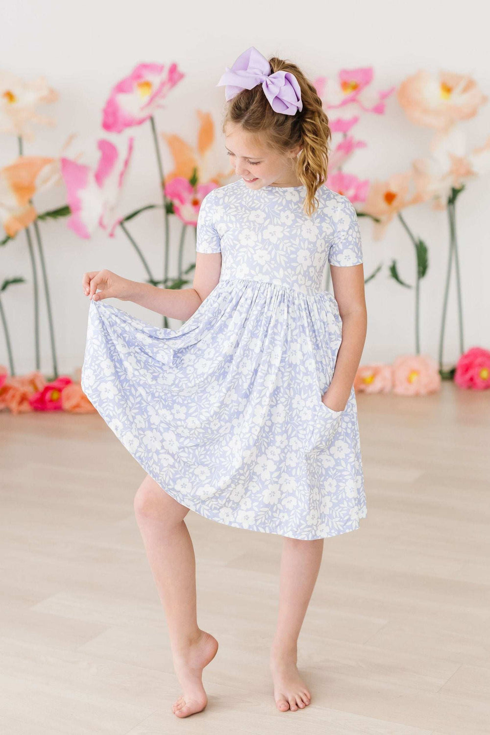 Blossom Bliss S/S Pocket Twirl Dress - Mila & Rose ® - Flyclothing LLC