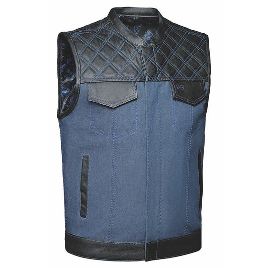 Sky - Mens Hybrid Club Vest - Unik Just for Bikers - Flyclothing LLC