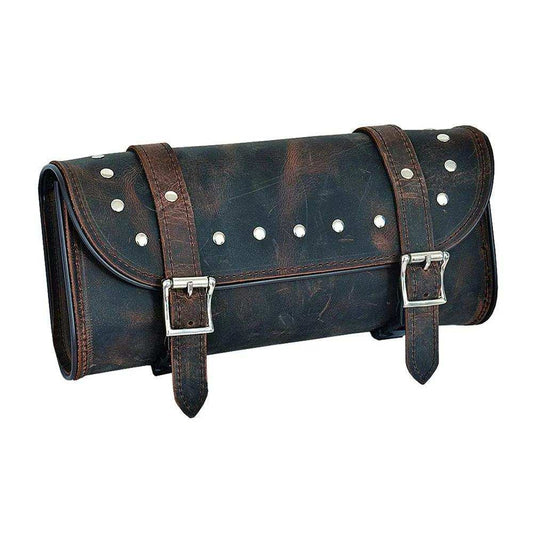 Brown and black- Leather Tool Bag - Unik Just for Bikers - Flyclothing LLC