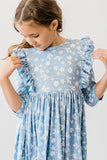 Bluebell 3/4 Sleeve Ruffle Twirl Dress - Mila & Rose ® - Flyclothing LLC