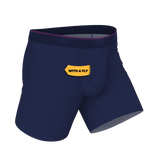 The Blueberry Pie | Red Tip Navy Ball Hammock® Pouch Underwear With Fly - Shinesty - Flyclothing LLC