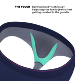 The Blueberry Pie | Red Tip Navy Ball Hammock® Pouch Underwear Briefs - Shinesty - Flyclothing LLC