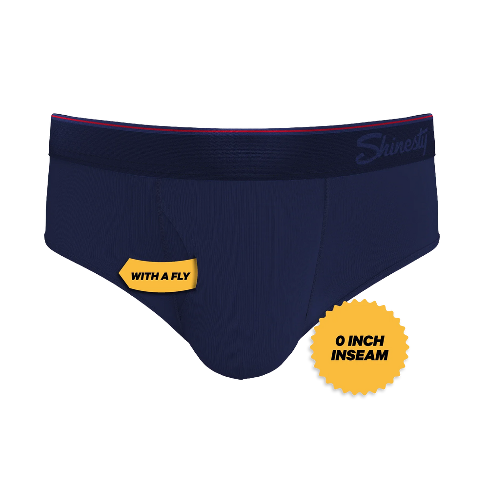 The Blueberry Pie | Red Tip Navy Ball Hammock® Pouch Underwear Briefs - Shinesty - Flyclothing LLC