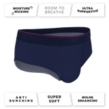 The Blueberry Pie | Red Tip Navy Ball Hammock® Pouch Underwear Briefs - Shinesty - Flyclothing LLC