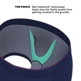 The Blueberry Pie | Red Tip Navy Ball Hammock® Pouch Trunks Underwear - Shinesty - Flyclothing LLC