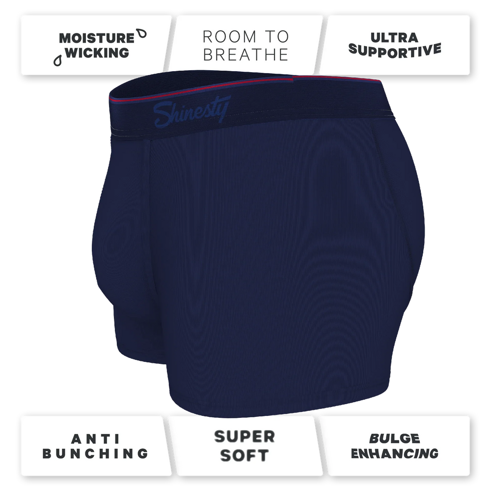 The Blueberry Pie | Red Tip Navy Ball Hammock® Pouch Trunks Underwear - Shinesty - Flyclothing LLC