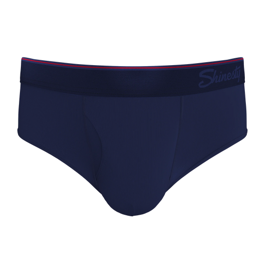 The Blueberry Pie | Red Tip Navy Ball Hammock® Pouch Underwear Briefs - Shinesty - Flyclothing LLC
