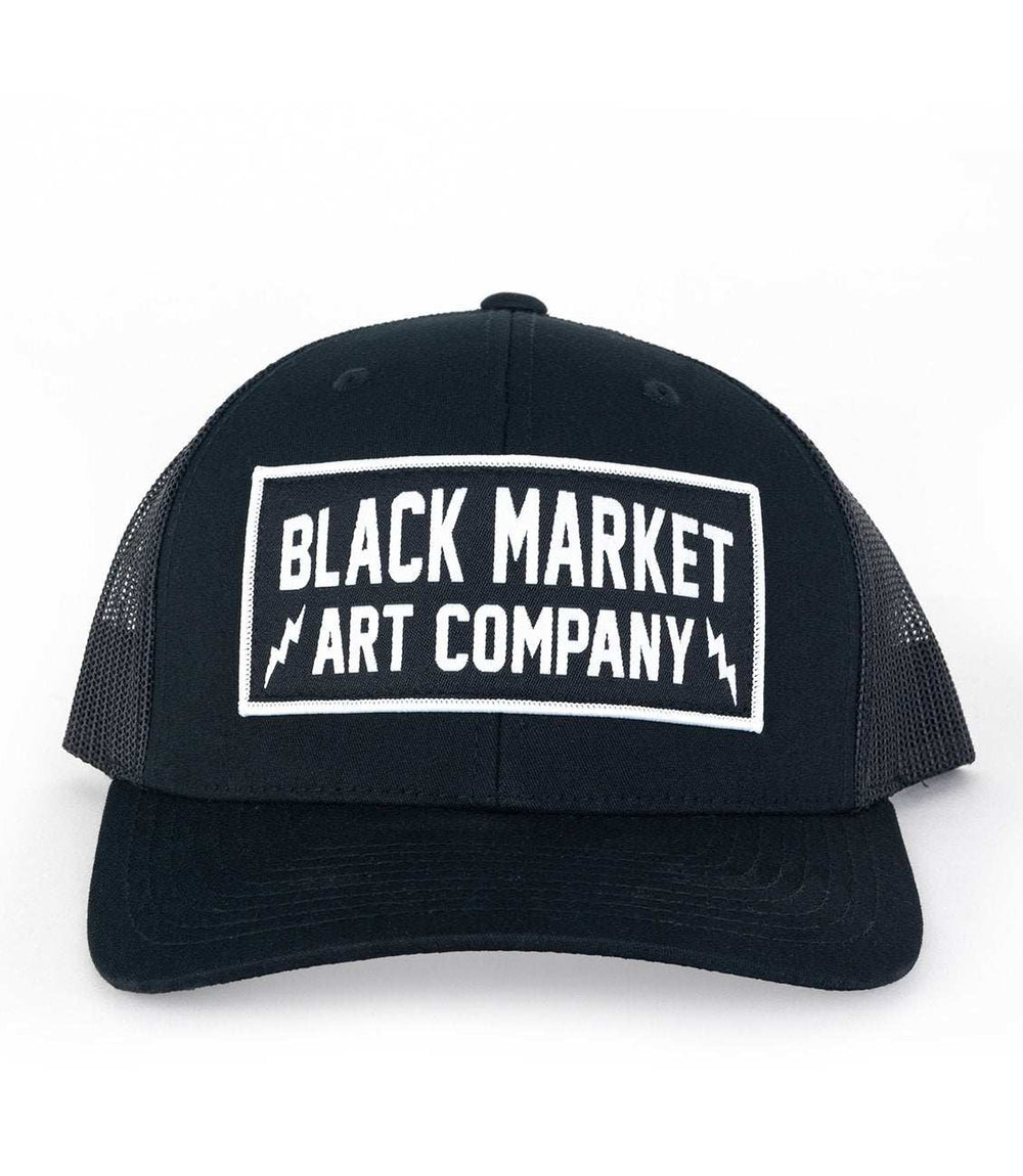 Black Market Art Company Black Market Art & Electric Retro Hat Print - Black Market Art Company - Flyclothing LLC