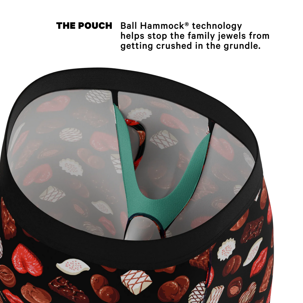 The Bonbons | Naughty Chocolate Long Leg Ball Hammock® Pouch Underwear With Fly - Shinesty - Flyclothing LLC