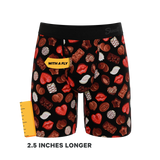 The Bonbons | Naughty Chocolate Long Leg Ball Hammock® Pouch Underwear With Fly - Shinesty - Flyclothing LLC