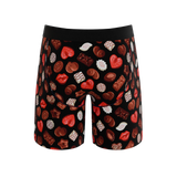 The Bonbons | Naughty Chocolate Long Leg Ball Hammock® Pouch Underwear With Fly - Shinesty - Flyclothing LLC