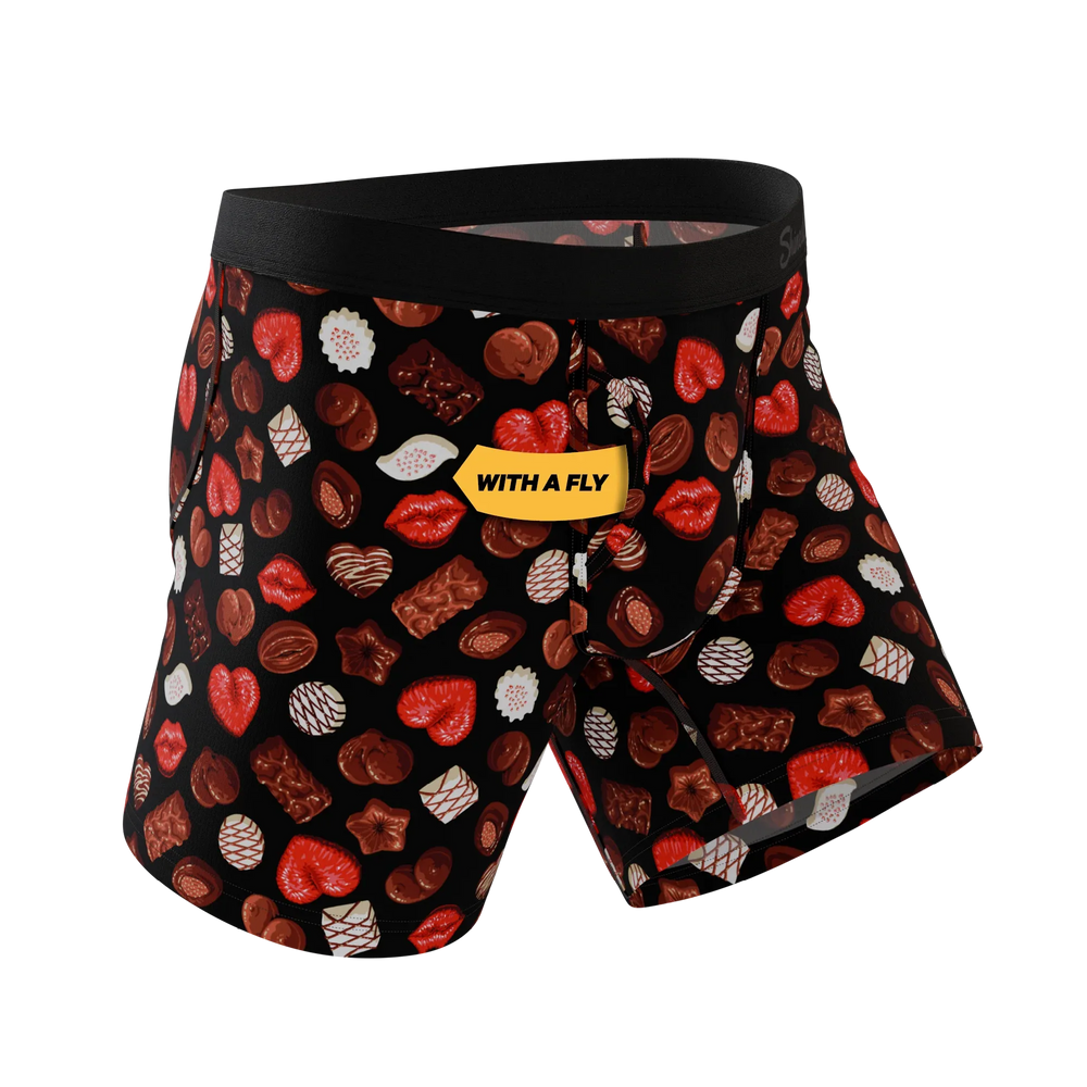 The Bonbons | Naughty Chocolate Ball Hammock® Pouch Underwear With Fly - Shinesty - Flyclothing LLC