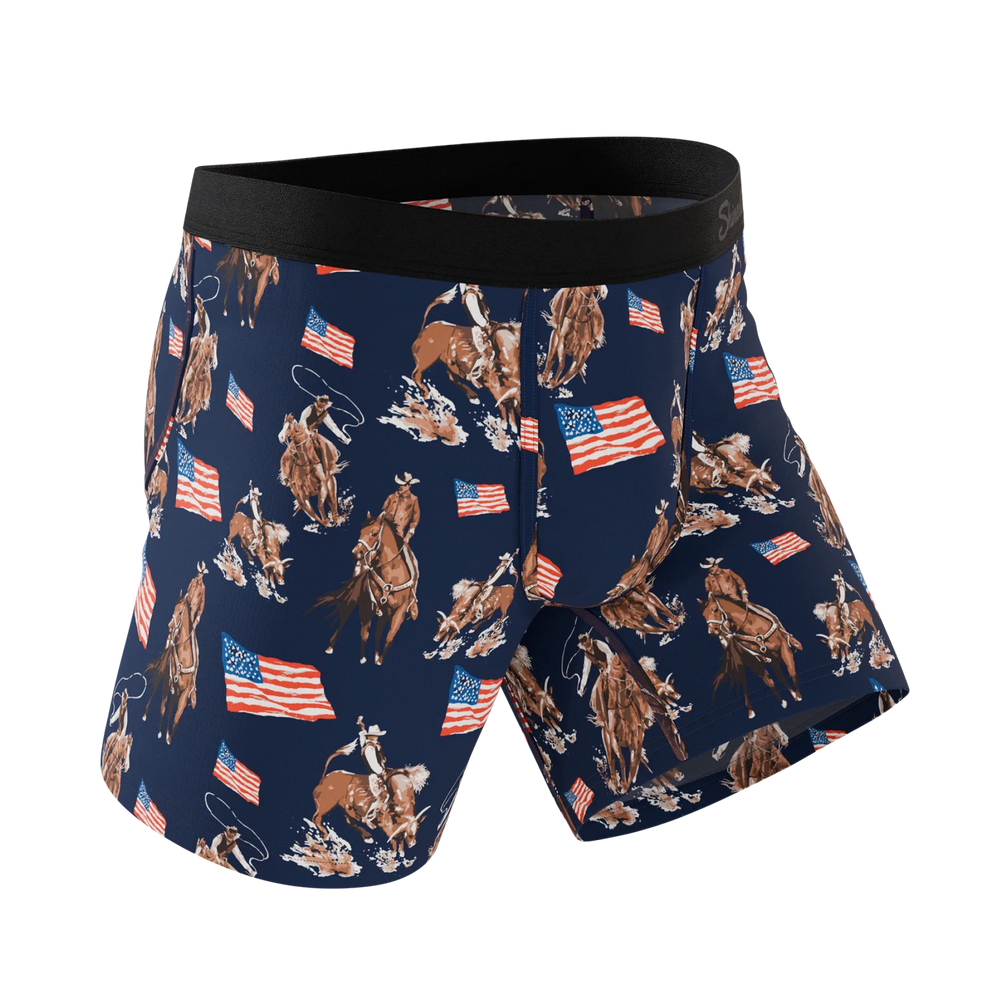 The Bootstraps & Chaps | Americana Cowboy Ball Hammock® Pouch Underwear - Shinesty - Flyclothing LLC