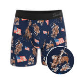 The Bootstraps & Chaps | Americana Cowboy Ball Hammock® Pouch Underwear - Shinesty - Flyclothing LLC
