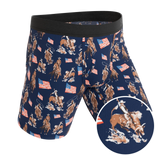 The Bootstraps & Chaps | Americana Cowboy Long Leg Ball Hammock® Pouch Underwear With Fly - Shinesty - Flyclothing LLC