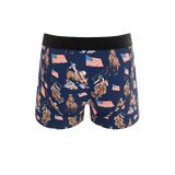 The Bootstraps & Chaps | Americana Cowboy Ball Hammock® Pouch Trunks Underwear - Shinesty - Flyclothing LLC