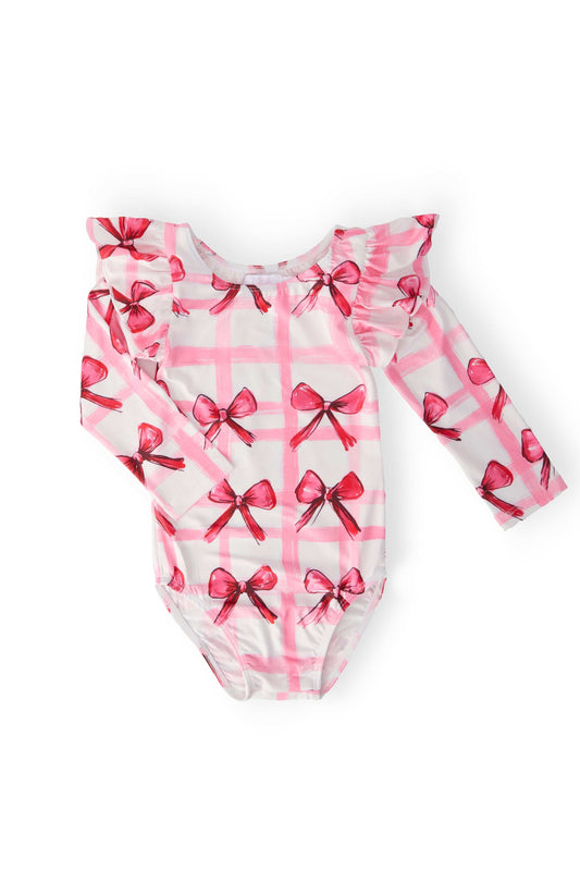 Bow La La L/S Flutter Sleeve Leotard - Mila & Rose ® - Flyclothing LLC