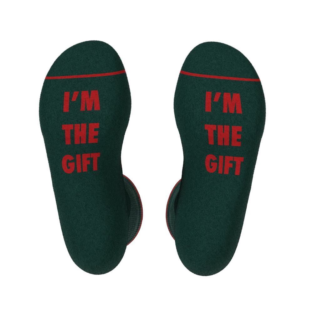 The Bow On Top | Ribbon Present Heel Hammock™ Crew Socks - Shinesty - Flyclothing LLC