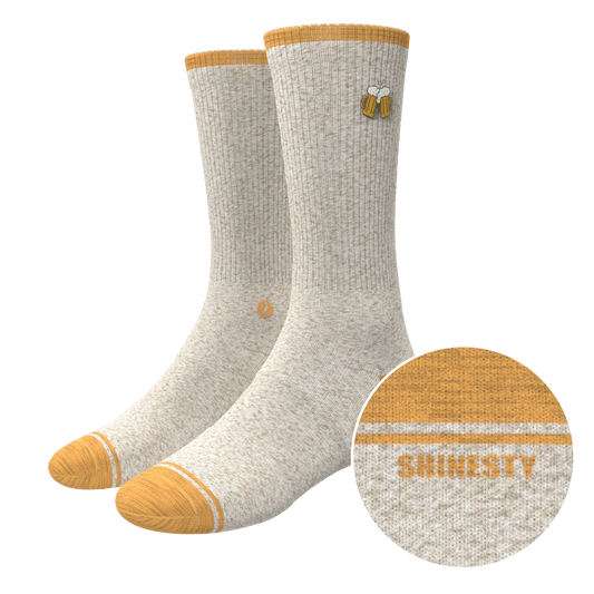 The Brewski | Beer Heel Hammock™ Crew Socks - Shinesty - Flyclothing LLC