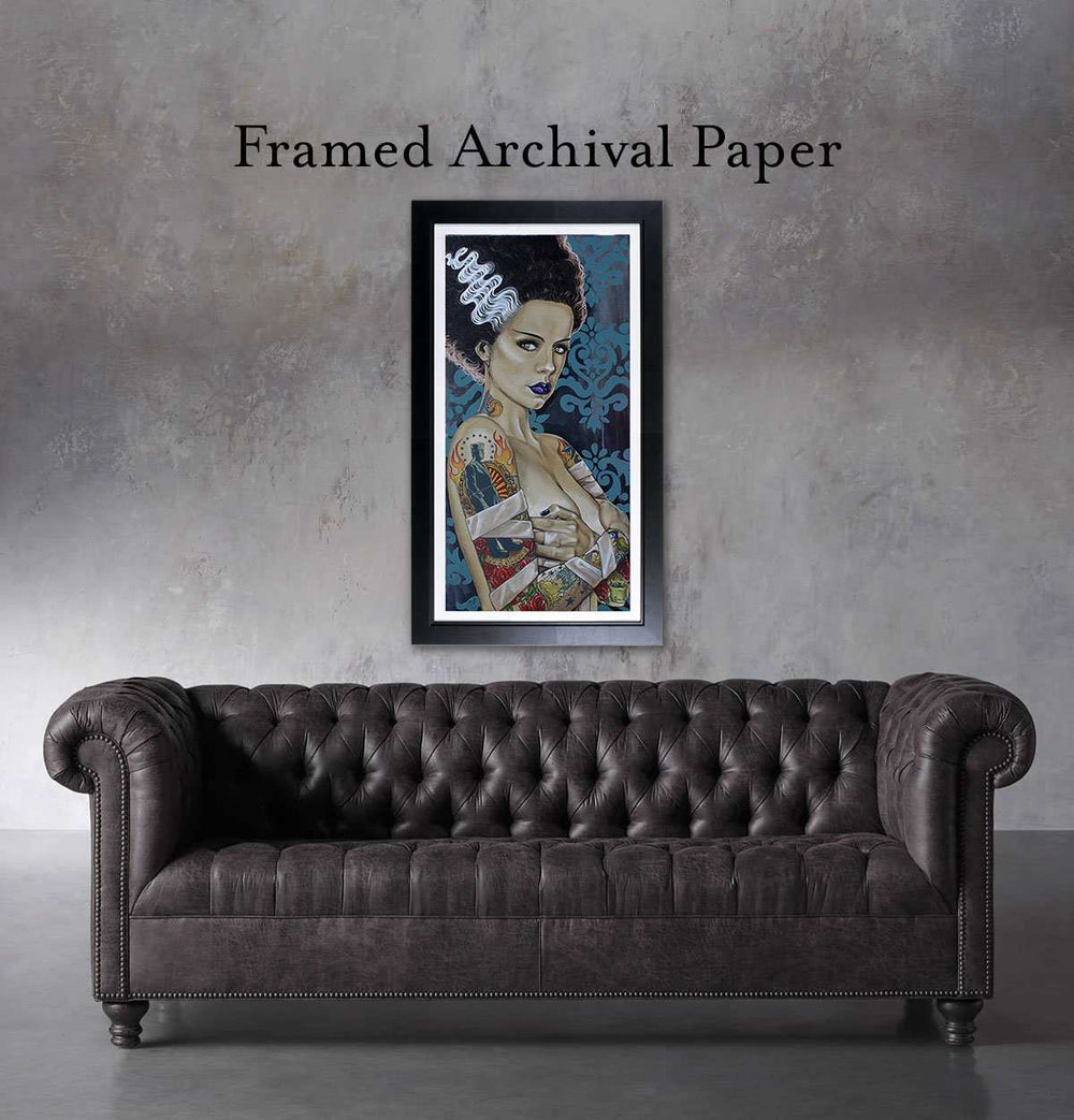 Black Market Art Company Bride Ink & Bride of Frankenstein Print - Black Market Art Company - Flyclothing LLC