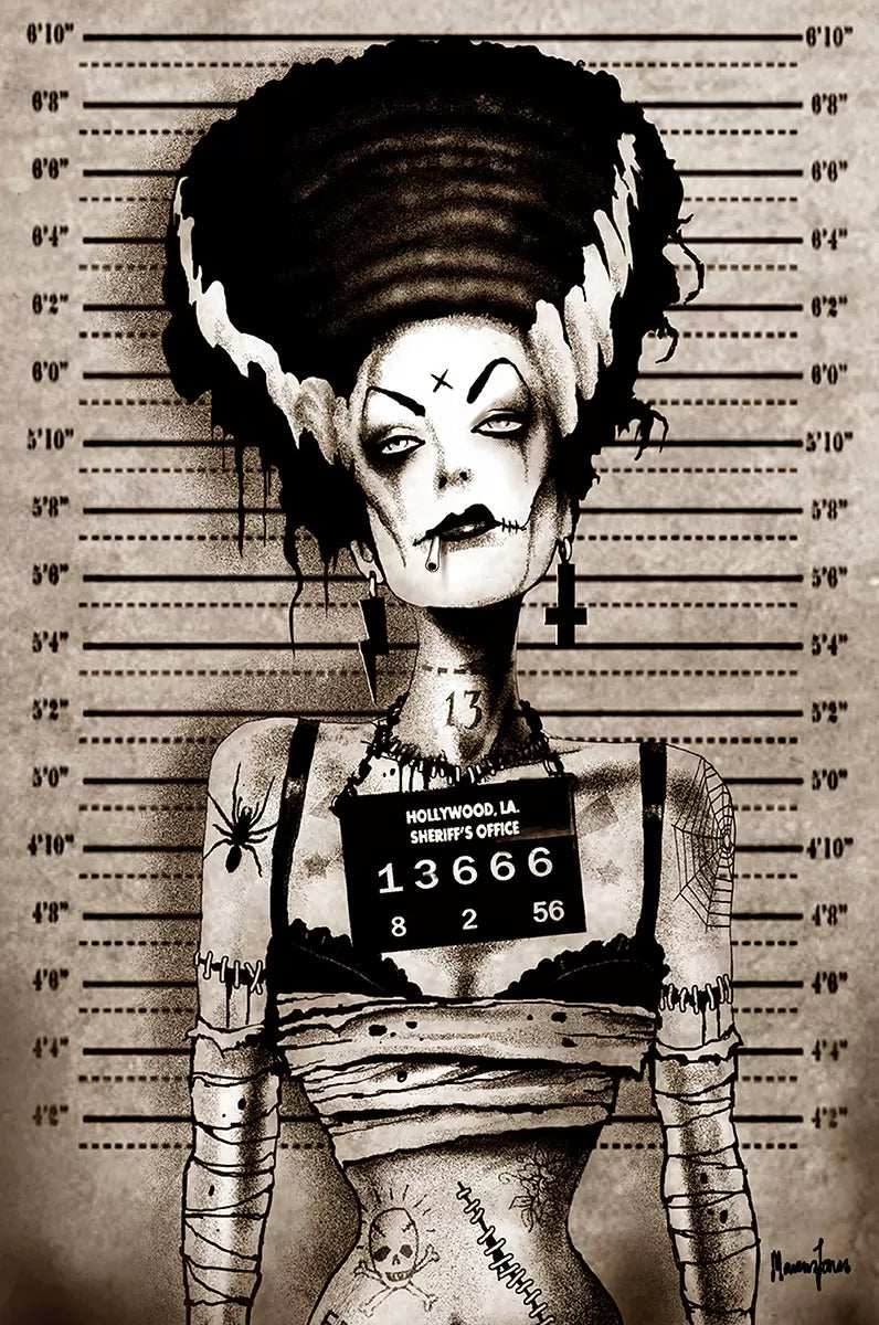 Black Market Art Company Bride Mugshot Print - Black Market Art Company - Flyclothing LLC