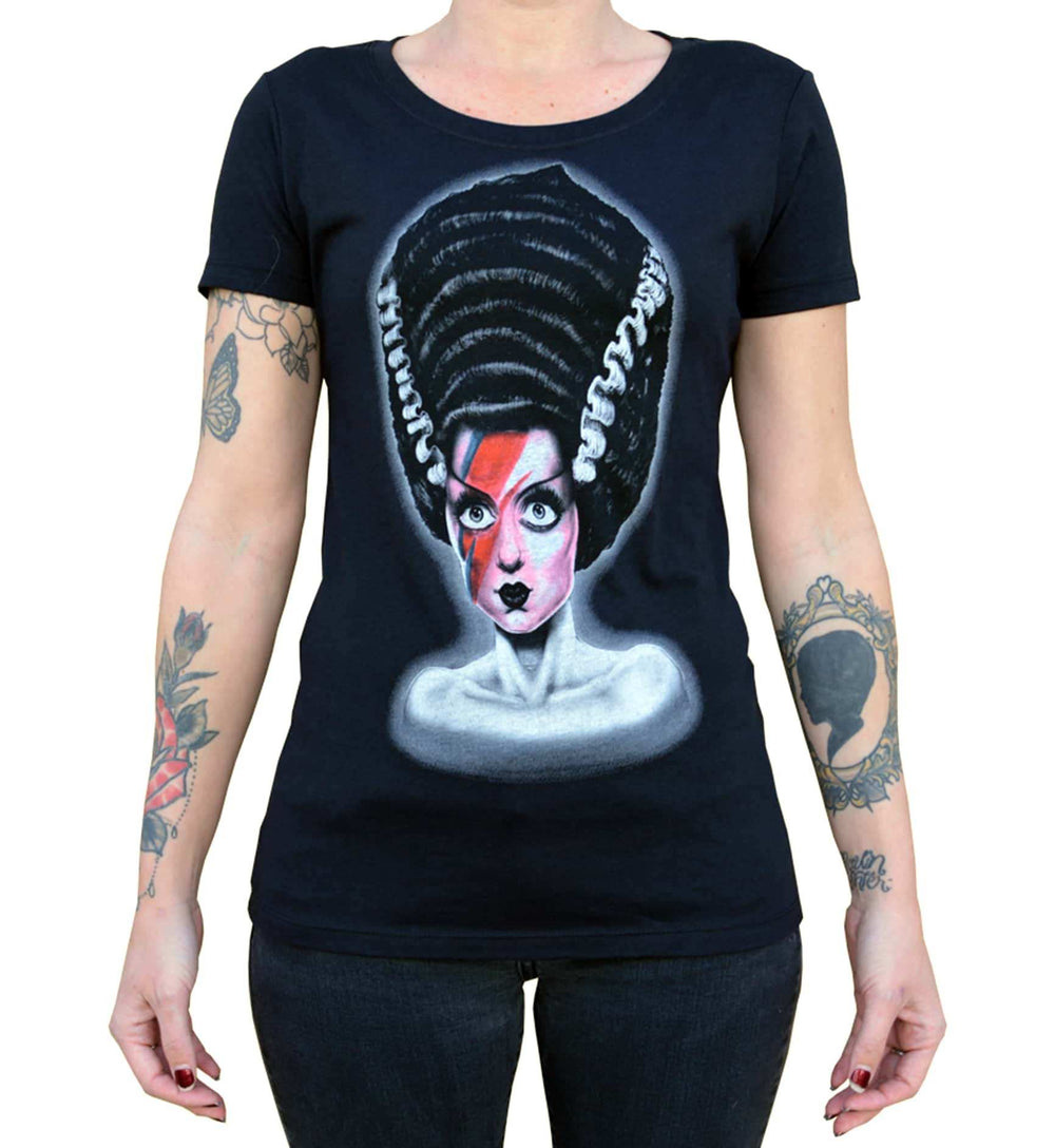 Black Market Art Company Bride of the Dust Women's Loose Neck T-Shirt - Black Market Art Company - Flyclothing LLC