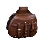 18" x 12" x 7 - Leather Saddle Bag - Unik Just for Bikers - Flyclothing LLC