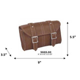Brown - Leather Tool Bag - Unik Just for Bikers - Flyclothing LLC