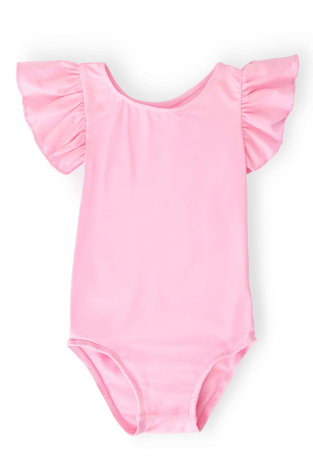 Bubblegum Pink S/S Flutter Sleeve Leotard - Mila & Rose ® - Flyclothing LLC