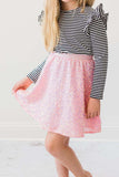 Bubblegum Pink Sequin Twirl Skort - Mila & Rose ® - Flyclothing LLC