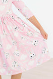 Bunny Love 3/4 Sleeve Pocket Twirl Dress - Mila & Rose ® - Flyclothing LLC
