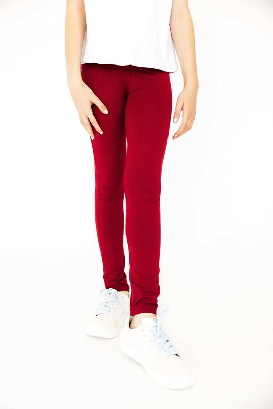 Burgundy Leggings - Mila & Rose ® - Flyclothing LLC
