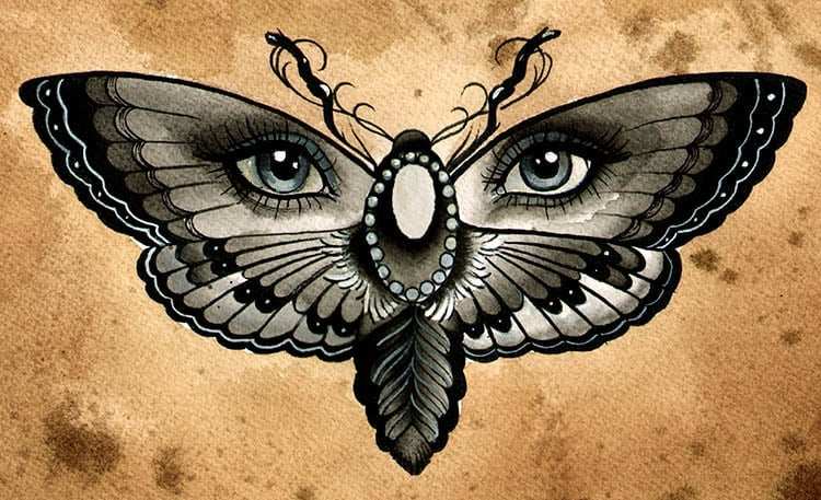 Black Market Art Company Butterfly Eye Print - Black Market Art Company - Flyclothing LLC
