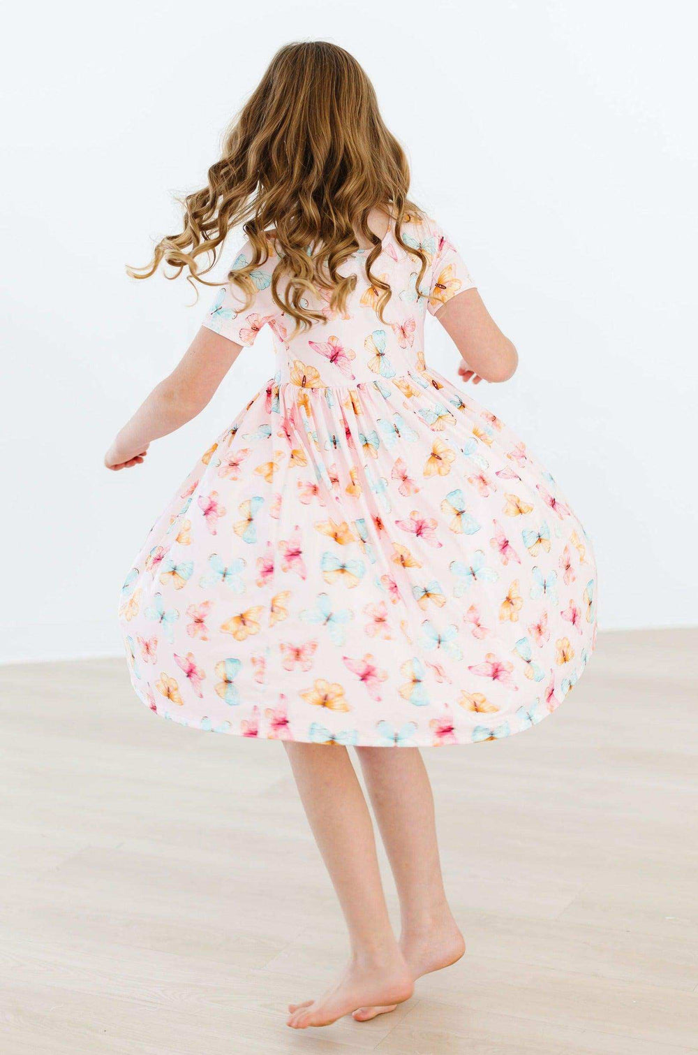 Butterfly Kisses S/S Pocket Twirl Dress - Mila & Rose ® - Flyclothing LLC