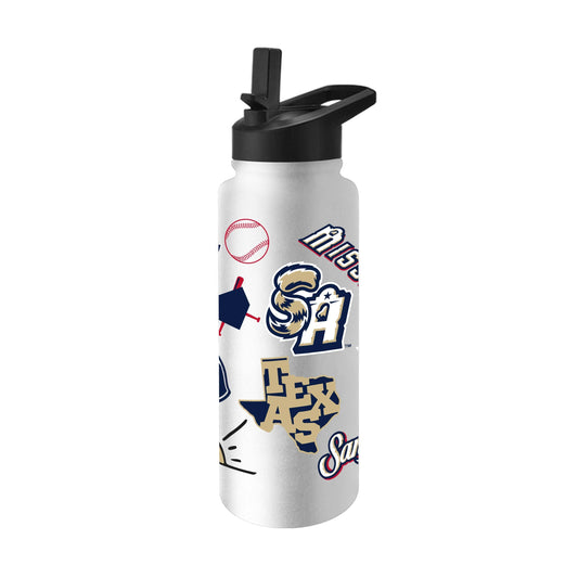 San Antonio Missions 34oz Native Quencher Bottle - Logo Brands - Flyclothing LLC
