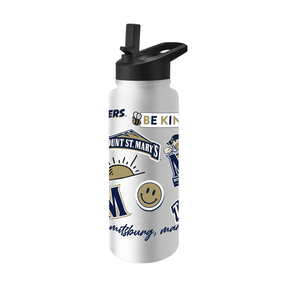 Mount St. Marys University 34oz Native Quencher Bottle - Logo Brands - Flyclothing LLC