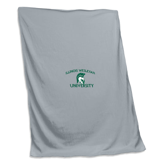 Illinois Wesleyan University Screened Sweatshirt Blanket - Logo Brands - Flyclothing LLC