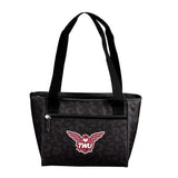 Texas Women's University Leopard Print 16 Can Cooler Tote - Logo Brands - Flyclothing LLC
