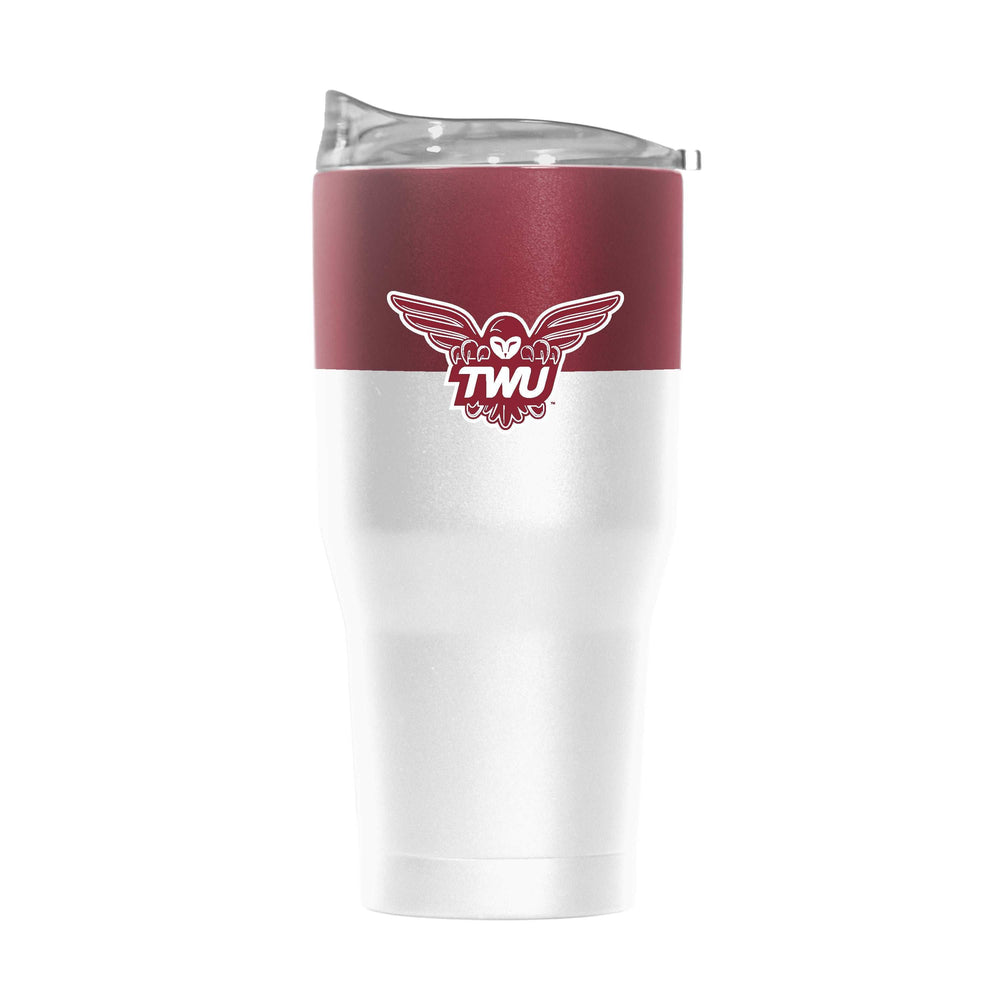 Texas Womens University 30oz Colorblock Powder Coat Tumbler - Logo Brands - Flyclothing LLC
