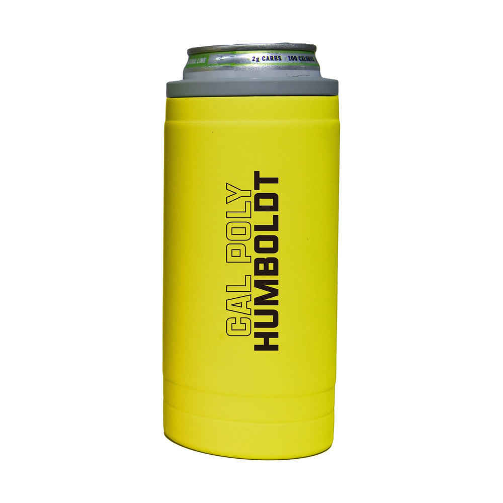 Humboldt State U 12oz Cru Stacked Soft Touch Slim Coolie - Logo Brands - Flyclothing LLC