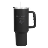Saint Mary's College 40oz Black Tonal Powder Coat Tumbler - Logo Brands - Flyclothing LLC